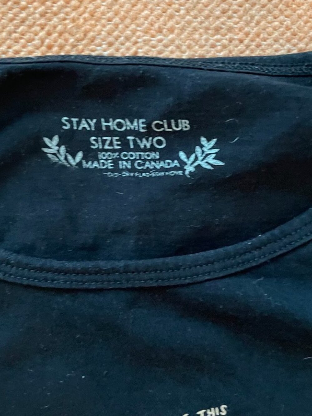 Stay Home Club I Deserve This Loose Tee Size 2 - Picture 2 of 3